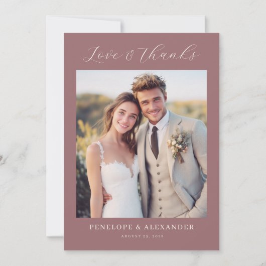 Romantic Photo サンキューカード (正面)