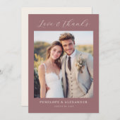 Romantic Photo サンキューカード (正面/裏面)