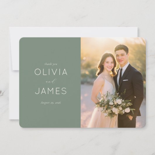 Romantic Photo サンキューカード (正面)