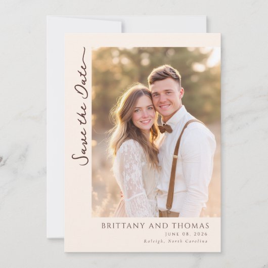 Romantic Photo セーブザデート (正面)