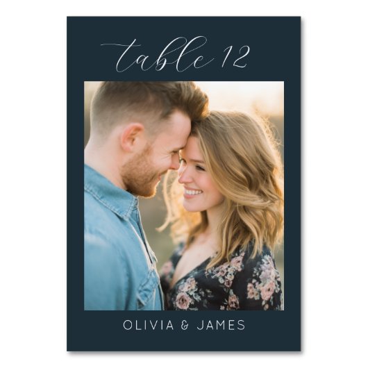 Romantic Photo テーブルナンバー (正面)