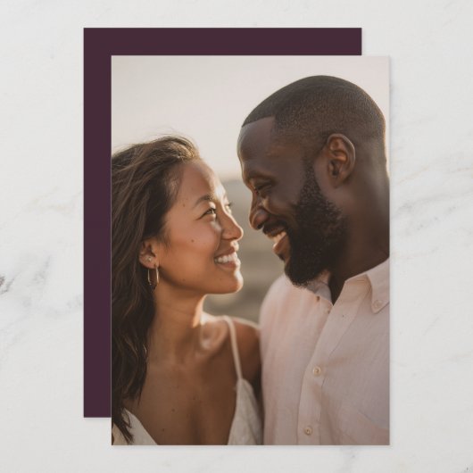 Romantic Photo 招待状 (正面/裏面)