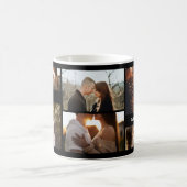 Romantic Photo Collage Gift for Couples コーヒーマグカップ (中央)
