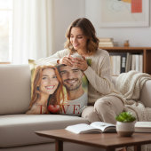 Romantic Photo Love Heart Valentine Couple Throw  クッション