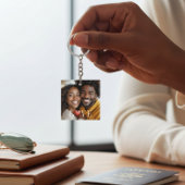 Romantic Photo LOVE Heart White Accessory キーホルダー