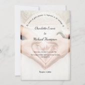 Romantic Photo Wedding Invitation 招待状 (正面)