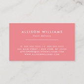 Romantic Pink bicycle Floristry, Flower Shop   名刺 (裏面)