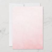 Romantic Pink Bow Pearls & Prosecco Bridal Shower 招待状 (裏面)