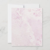 Romantic Pink Café Courtyard Wedding Save the Date (裏面)