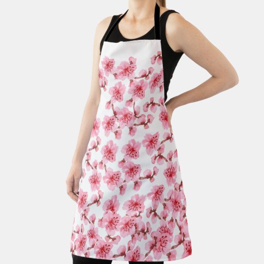 Romantic pink Cherry blosson エプロン (インサイチュ)
