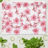 Romantic pink Cherry blosson キッチンタオル (折り畳み)