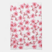 Romantic pink Cherry blosson キッチンタオル (縦)