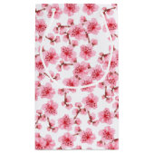 Romantic pink Cherry blosson スモールペーパーバッグ (裏面)