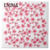 Romantic pink Cherry blosson タイル (正面)