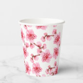 Romantic pink Cherry blosson 紙コップ (裏面)