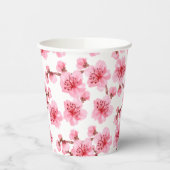 Romantic pink Cherry blosson 紙コップ (左)