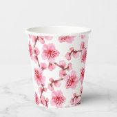 Romantic pink Cherry blosson 紙コップ (正面)
