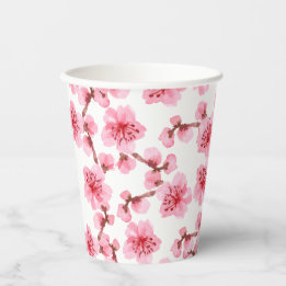 Romantic pink Cherry blosson 紙コップ