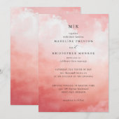 Romantic Pink Clouds 招待状 (正面/裏面)