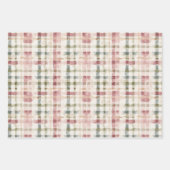 Romantic Pink Cream Floral ラッピングペーパーシート (正面)