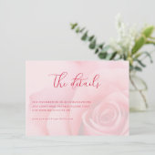 Romantic Pink Floral エンクロージャーカード (スタンド正面)