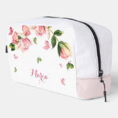 Romantic pink flowers greenery   Accessory Pouch ドップキット (右コーナー)