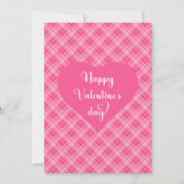 Romantic Pink Hearts Valentine’s Day Card シーズンカード (正面)