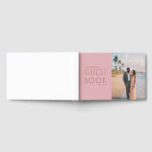 Romantic Pink Minimalist Photo ゲストブック (全面)