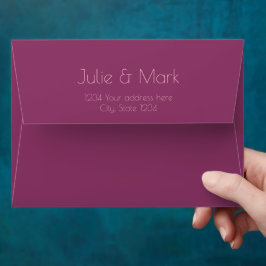 Romantic Pink Petals Wedding Envelope 封筒
