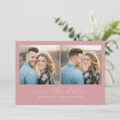 Romantic Pink Photo Collage セーブザデート (スタンド正面)