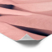 Romantic Pink Rose Flower Archival Art ポスター (角)