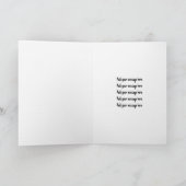 Romantic Pink Watercolor Floral 'I Love You' カード (内部)