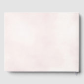 Romantic Pink Watercolor Floral Wedding  ゲストブック (裏面)