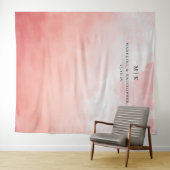 Romantic Pink Watercolor Gradient タペストリー (インサイチュ(横))