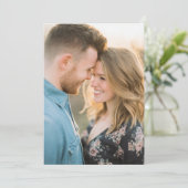 Romantic Pink Watercolor Photo 招待状 (スタンド正面)