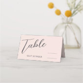 Romantic Pink Wedding プレイスカード (正面)