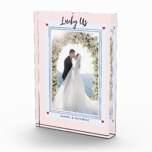 Romantic Playing Card Aesthetic Custom Names フォトブロック (右)