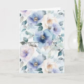 Romantic Pretty Lavender Flowers Love Wedding   カード (正面)