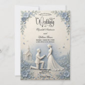 Romantic Proposal Scene Wedding   招待状 (正面)