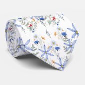 Romantic purple botanical wallpaper ネクタイ (ロール)