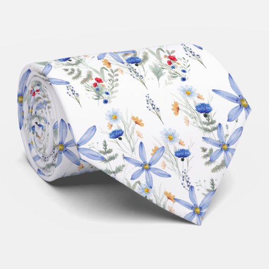 Romantic purple botanical wallpaper ネクタイ (ロール)