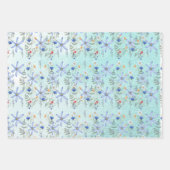 Romantic purple botanical wallpaper ラッピングペーパーシート (正面3)