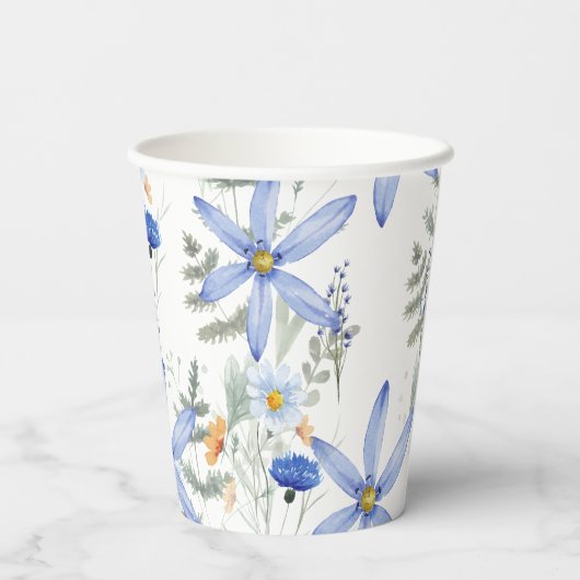 Romantic purple botanical wallpaper 紙コップ (裏面)