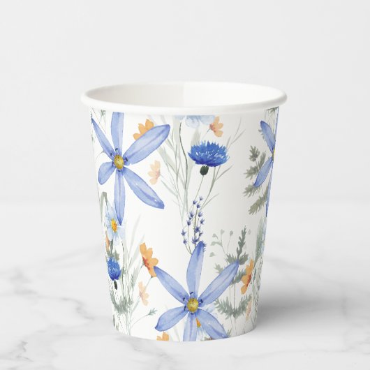 Romantic purple botanical wallpaper 紙コップ (左)