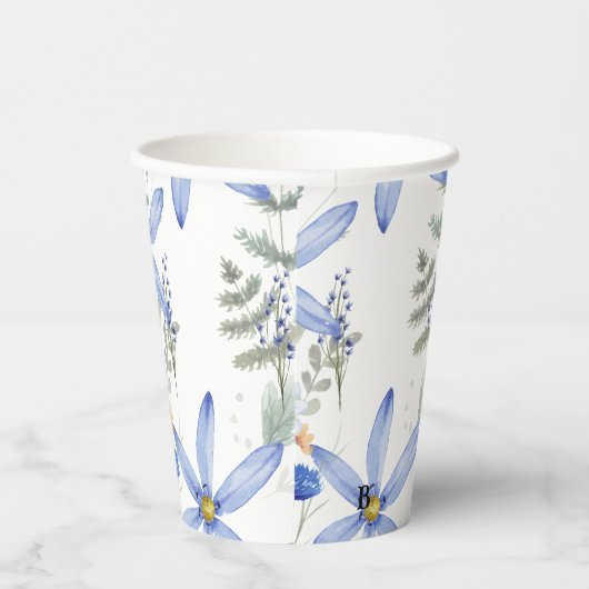 Romantic purple botanical wallpaper 紙コップ (右)