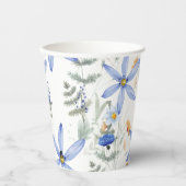 Romantic purple botanical wallpaper 紙コップ (正面)