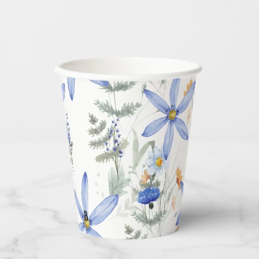 Romantic purple botanical wallpaper 紙コップ (正面)