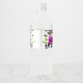 Romantic Purple Floral ペットボトルラベル (裏面)