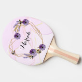Romantic purple flower bouquet abstract background 卓球ラケット (横)