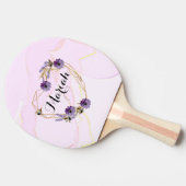 Romantic purple flower bouquet abstract background 卓球ラケット (横)